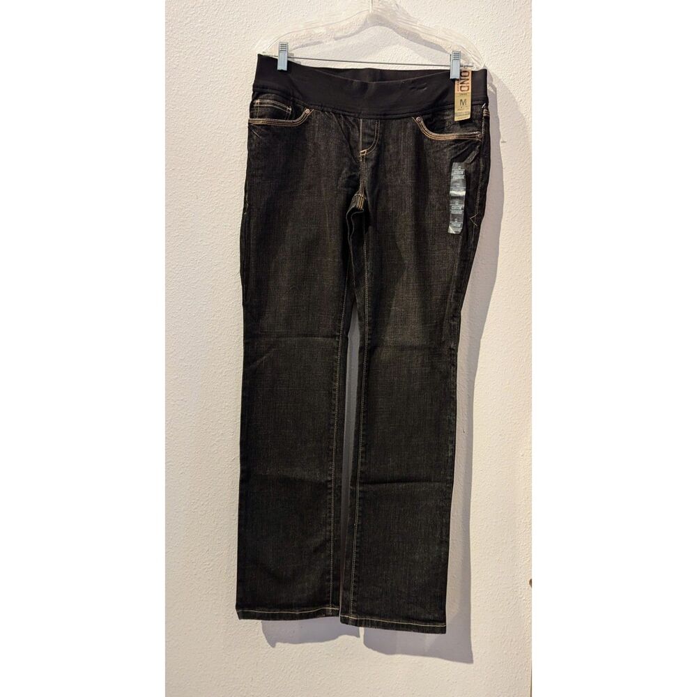 NWT  OND Old Navy Denim maternity low-rise straight leg stretch jeans  Sz M